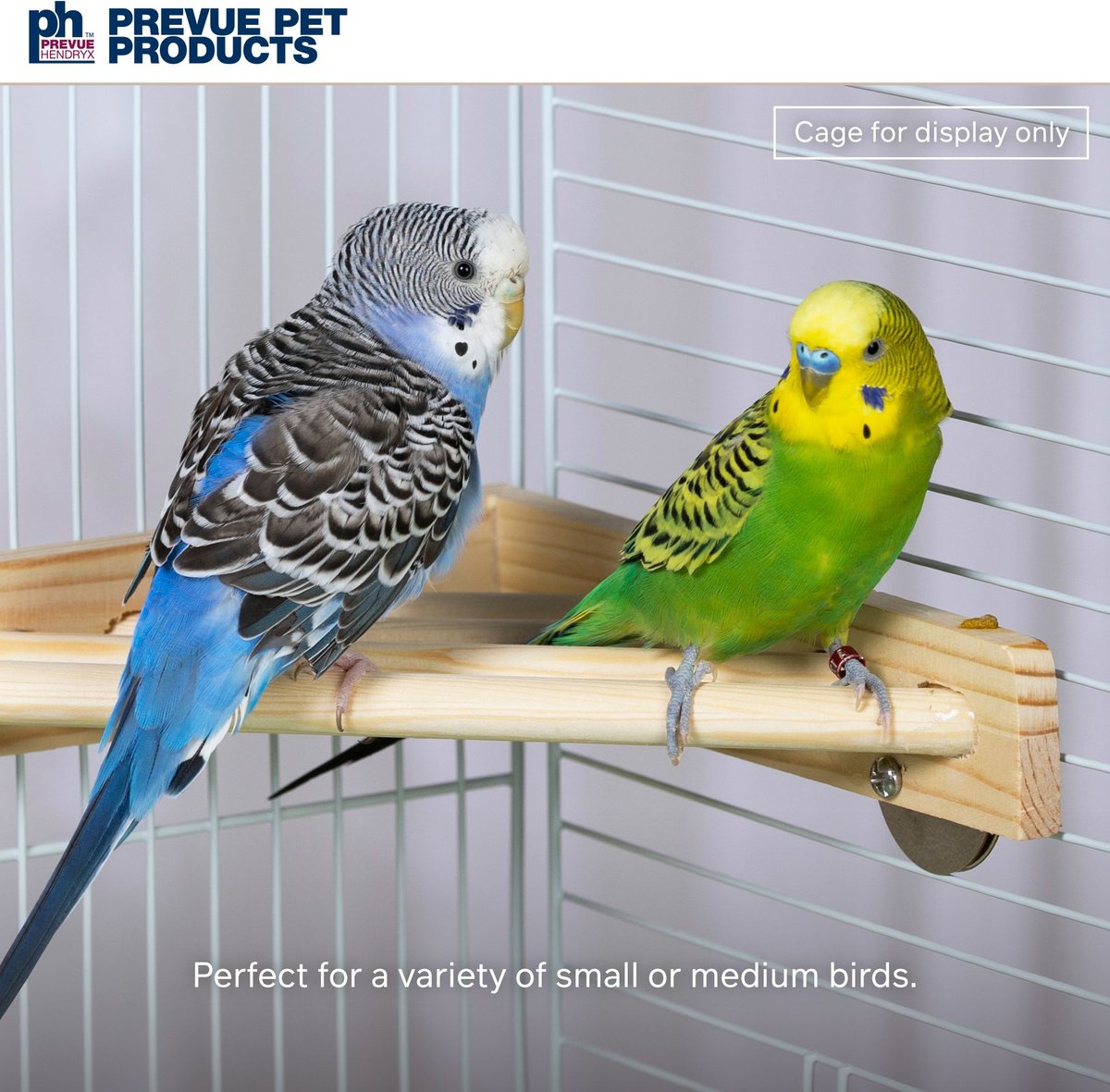 Prevue Pet Products Wood Corner Bird Cage Shelf