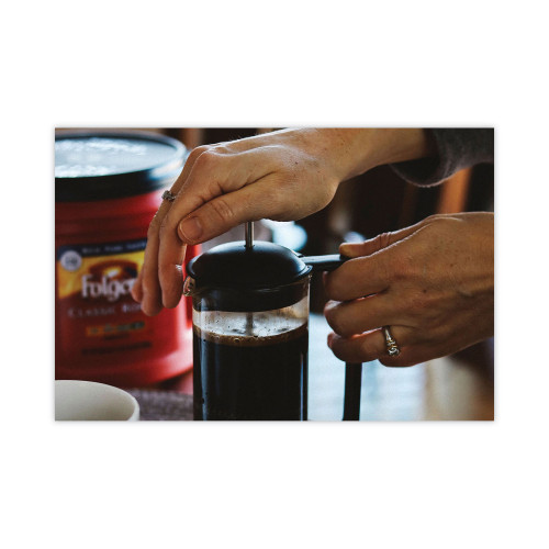 Folgers Coffee， Classic Roast， Ground， 25.9 oz Canister， 6/Carton (20421CT)