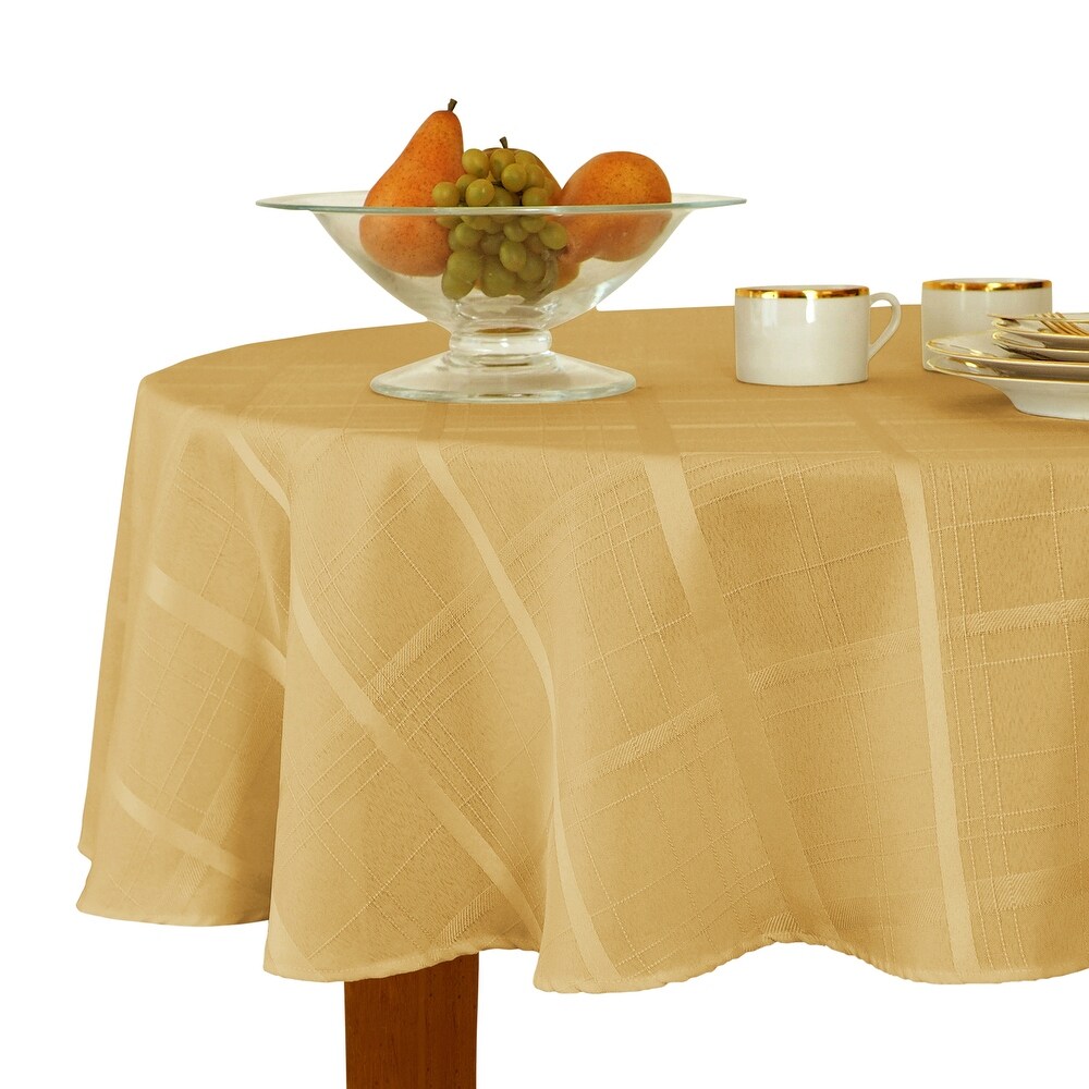 Elegance Plaid Jacquard Woven Tablecloth