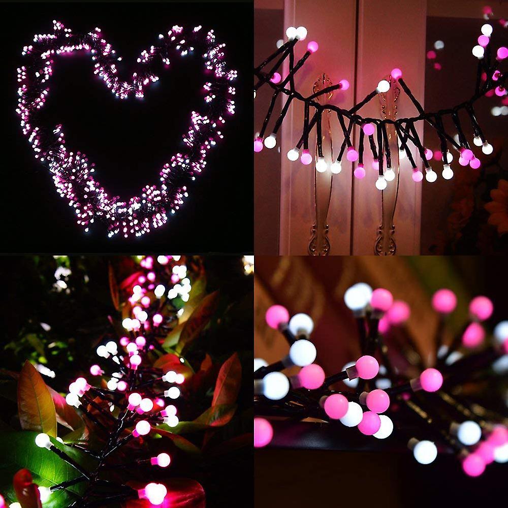 Led Globe String Lights 10ft/3m 400 Led Ball Firecracker Fairy Lights With 8 Mode Waterproof For Christmas Holiday Wedding Party