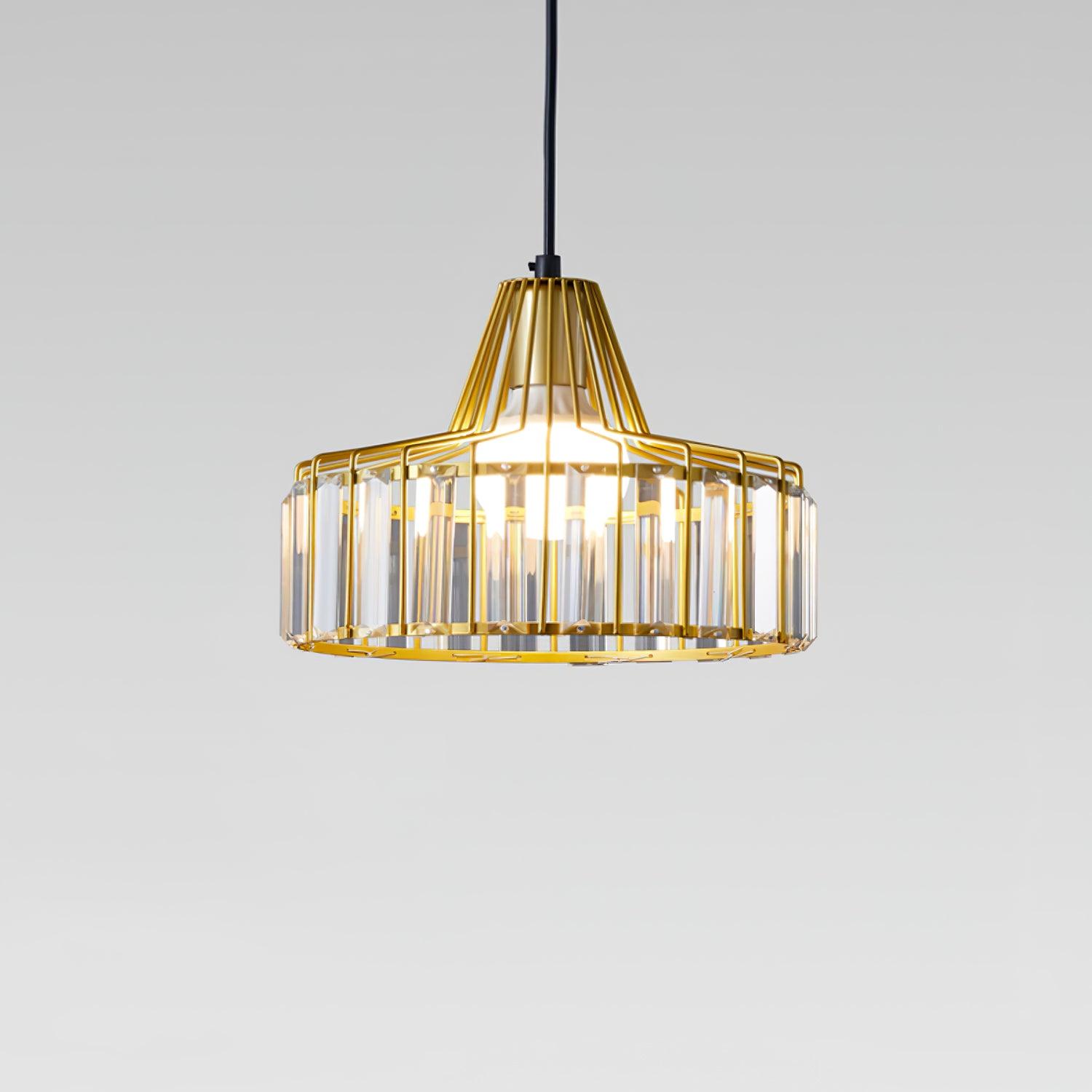 Crystal Drum Pendant Lamp