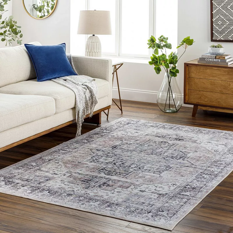 New Cambria Traditional Washable Area Rug