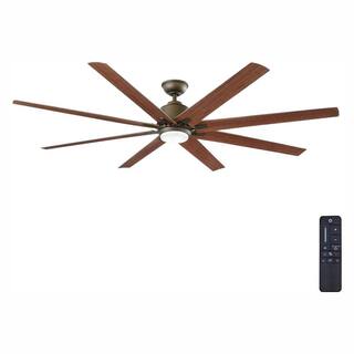 Home Decorators Collection Kensgrove 72 in. Integrated LED IndoorOutdoor Espresso Bronze Ceiling Fan with Light and Remote Control YG493E-EB