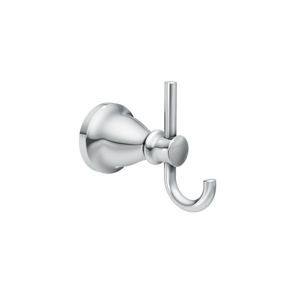 Moen Hilliard Double Robe Hook Polished Chrome