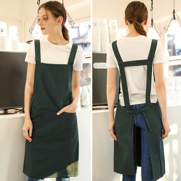 TOPTIE Pure Cotton Kitchen Chef Apron with Pockets...