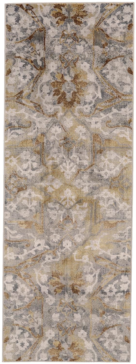 Herbert Gray and Gold Rug by BD Fine