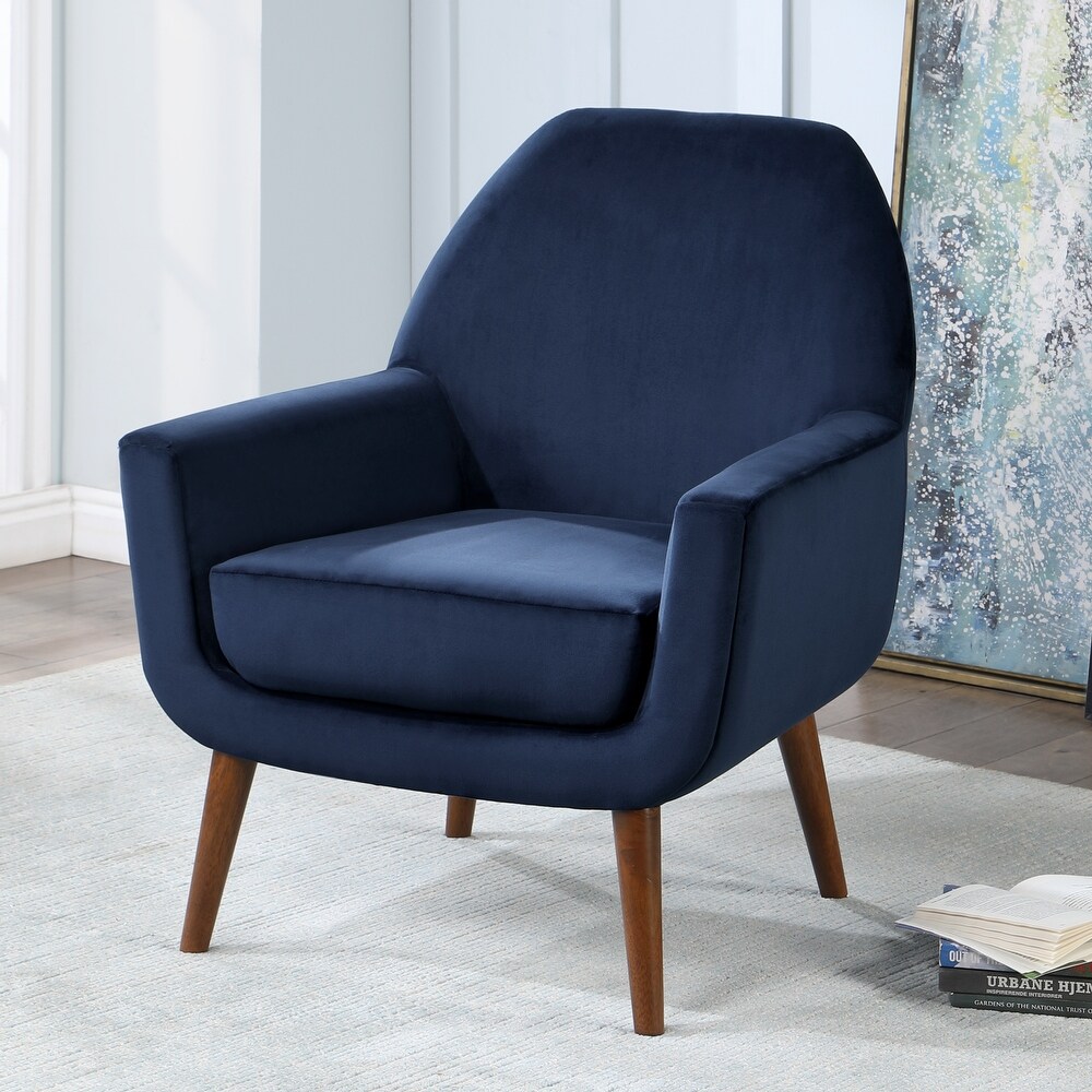 Adrian Mid Century Velvet Arm Chair by Greyson Living