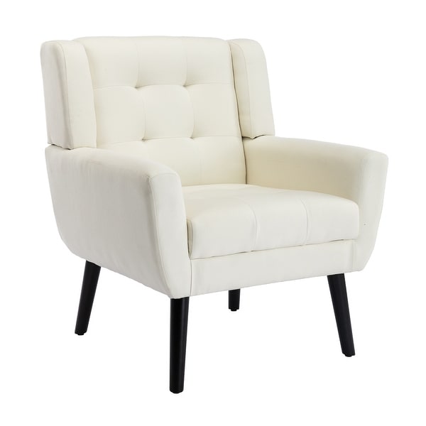 Modern Soft Linen Material Ergonomics Accent Chair Living Room Chair Bedroom Chair Home Chair