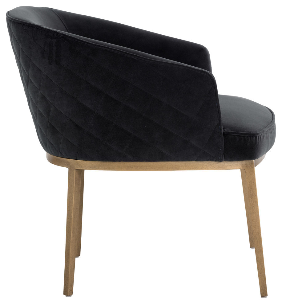 Sunpan Cornella Lounge Chair  Antique Brass   Contemporary   Armchairs And Accent Chairs   by Sunpan Modern Home  Houzz