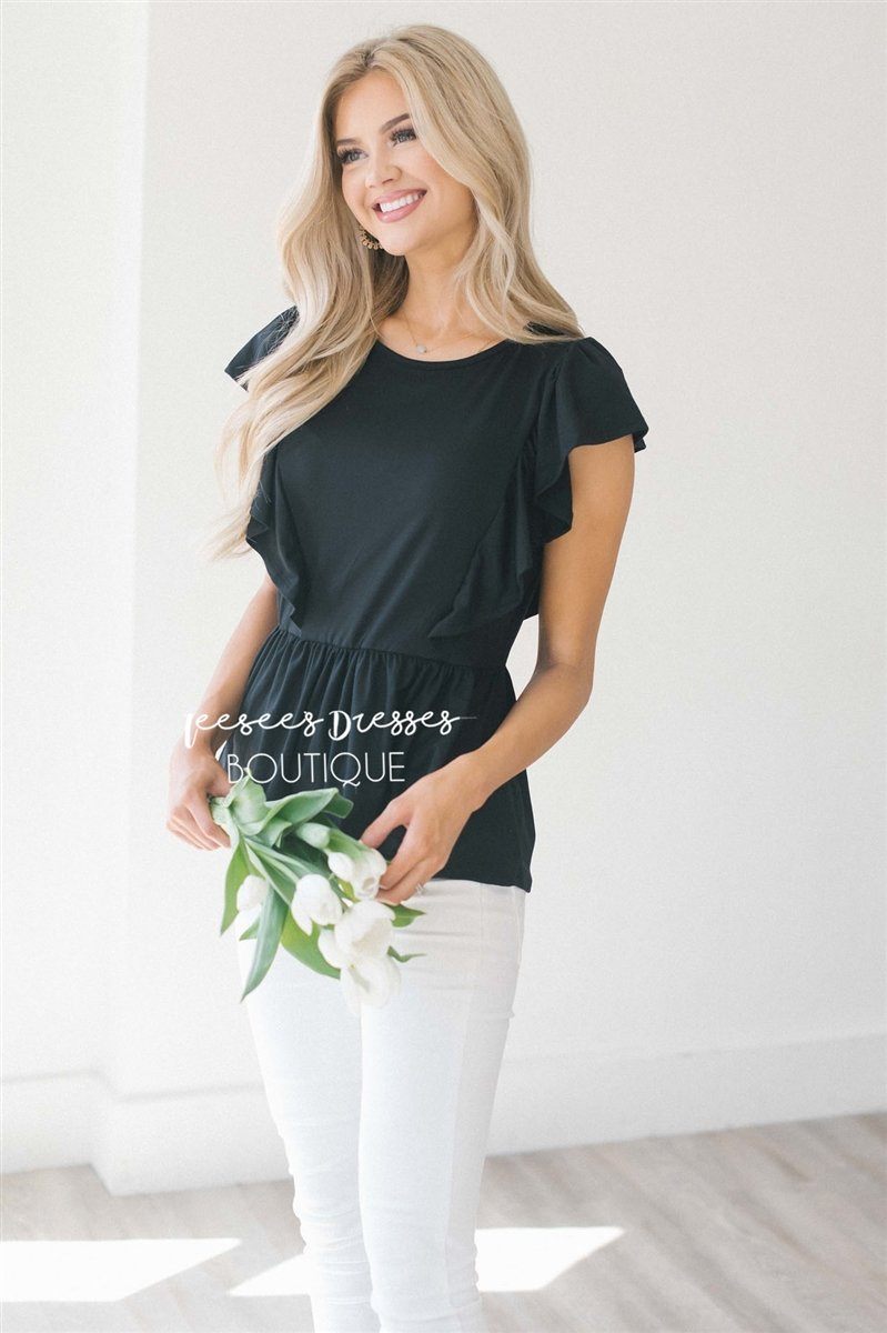 Peplum Ruffle Top