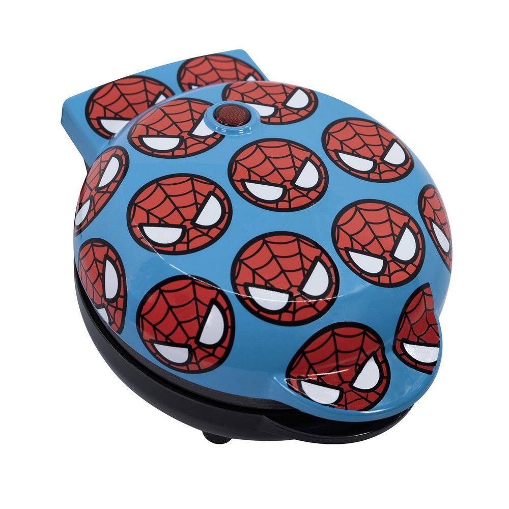 Uncanny Brands Marvel Red and Blue Spider-Man Mini American Waffle Maker WM3-MVC-SMC