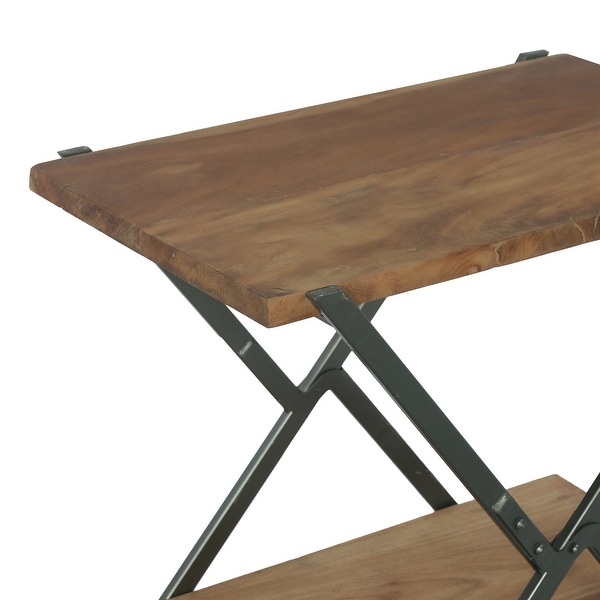 Oxbow Modern Industrial Handcrafted Wood Side Table by Christopher Knight Home - 26.00