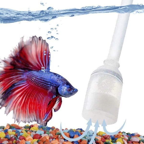 SunGrow Gravel Cleaner Vacuum Pump and Tank Water Changer Betta Fish Aquarium Siphon