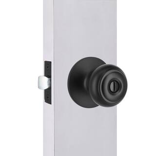 Defiant Hartford Matte Black BedBath Door Knob Contractor Pack (6-Piece) 32TGX910BD6