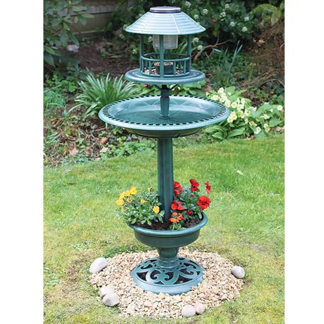 Jardin Garten jardim Garden supply of solar bird bath feeding hotel station