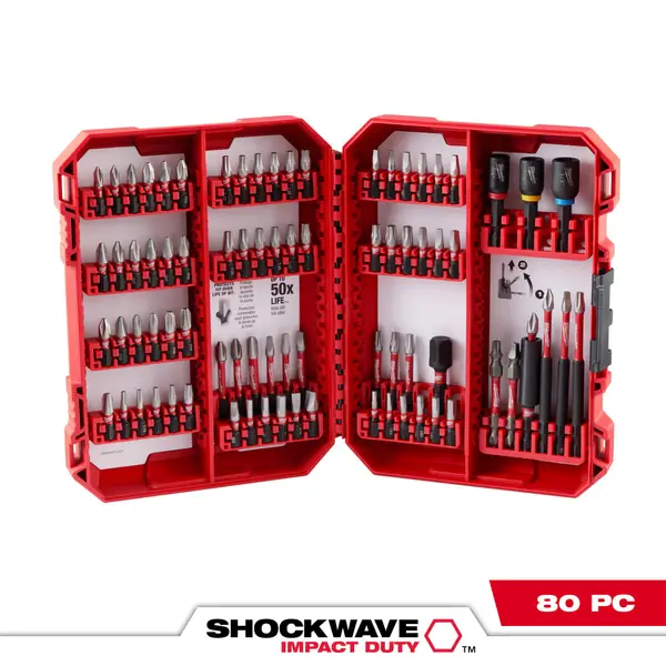 Milwaukee 80-Piece SHOCKWAVE Impact Duty Driver Bit Set