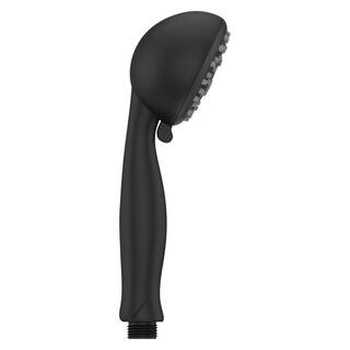 Pfister 3-Spray Patterns 3.09 in. Wall Mount Handheld Shower Head in Matte Black LG16-190B