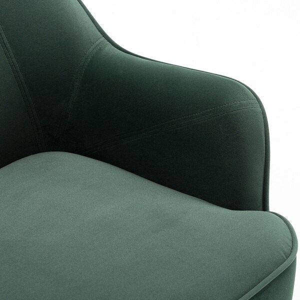 Modern Velvet Fabric Material Accent Chair