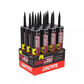 Loctite PL S30 10 fl. oz. Black Polyurethane Roof and Flashing Sealant 1675273