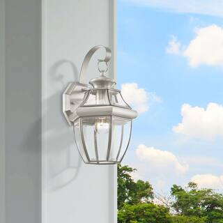 AVIANCE LIGHTING Monterey 1 Light Brushed Nickel Outdoor Wall Sconce 2151-91