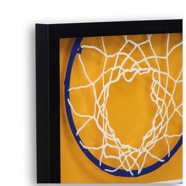 Nba Golden State Warriors Print on Glass Wall Sign