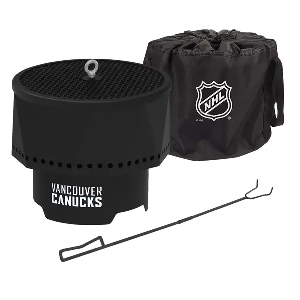 Blue Sky Vancouver Canucks Ridge Smokeless Fire Pit