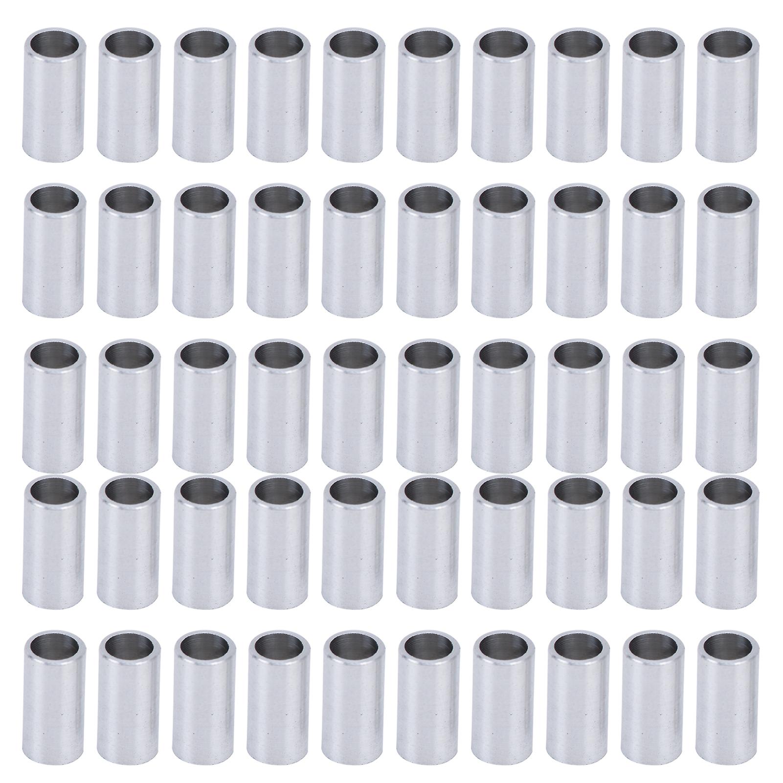 Aluminum Round Spacer Unthreaded Spacer Aluminum Alloy Flat Gasket Od 4mm Length 10mm