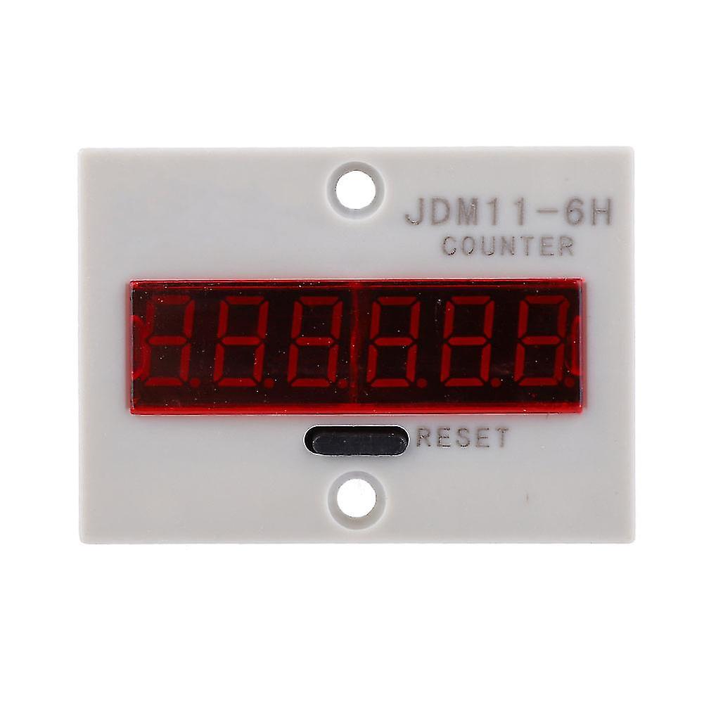 JDM11-6H Electronic Counter 6 Digits LED Digital Display Counter Relay Transducer CountAC/DC24V