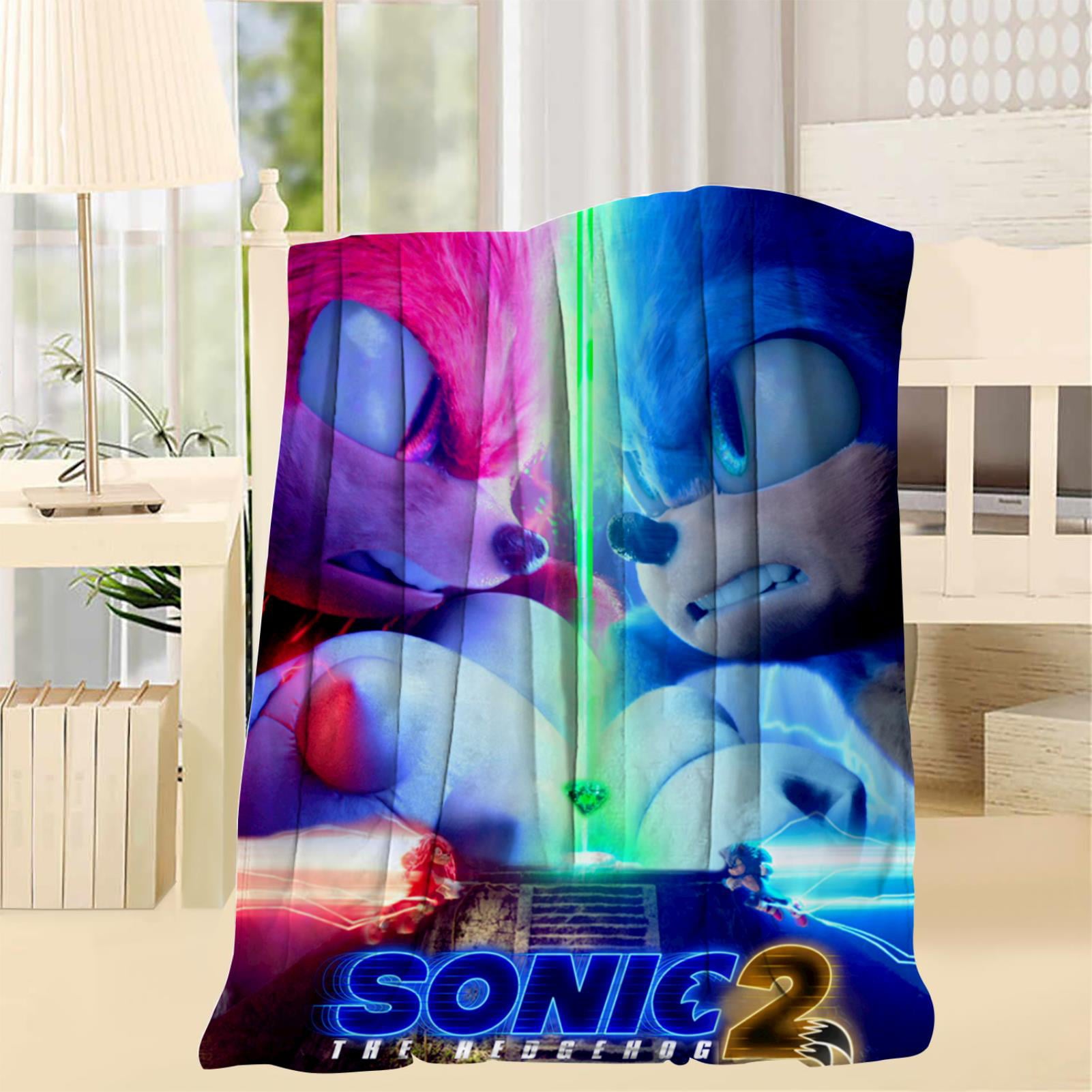 Sonic the Hedgehog Throw Blanket Super Soft Cozy Blanket Lightweight Fuzzy Warm Throws Microfiber Winter Bed Blanket for Couch Sofa Chair Bed Throws 40X50 Inch