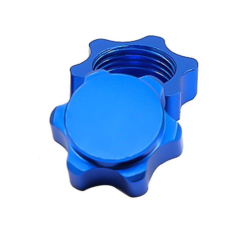 4pcs Aluminum Wheel Hub Cover Anti-dust Cover 17mm Hex Nut For 1/8 Rc Car，blue