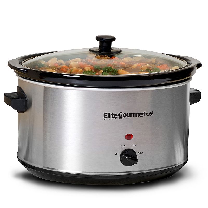 Elite Gourmet 8.5-qt. Stainless Steel Slow Cooker