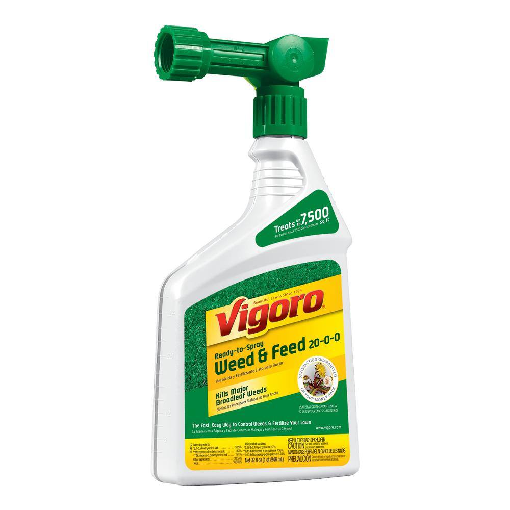 Vigoro 32 oz. 7500 sq. ft. Spring Ready-to-Spray Concentrate Weed and Feed Lawn Fertilizer HG-52511-2