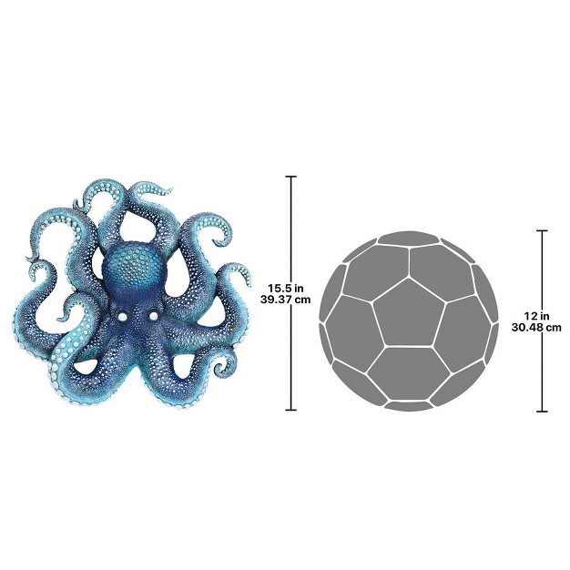 Design Toscano Deadly Blue Octopus Of The Coral Reef Wall Sculpture