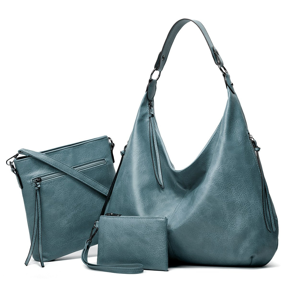 2021 New Women's Three-in-one Leather Bag