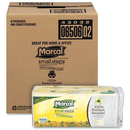 Marcal 100% Recycled Luncheon Napkins  MRC6506CT