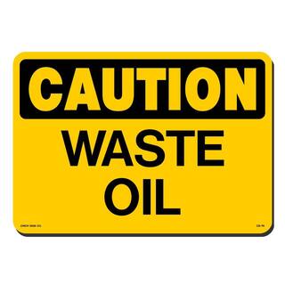 Lynch Sign 14 in. x 10 in. Waste Oil Sign Printed on More Durable Thicker Longer Lasting Styrene Plastic CS-74