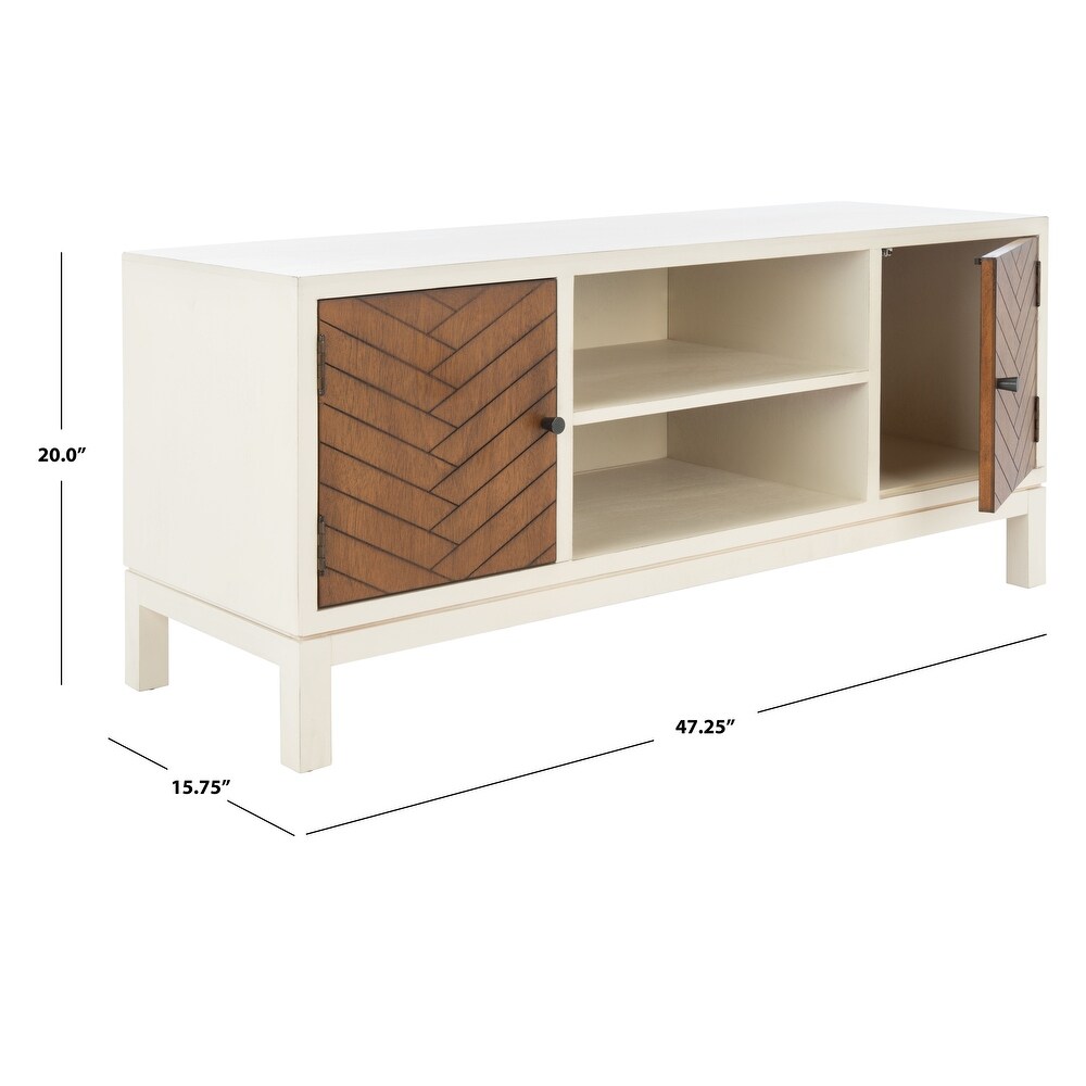 SAFAVIEH Ajana 47 inch Storage Media TV Stand   47.3\