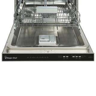 Magic Chef 24 in Stainless Steel Top Control Built-In Tall Tub Dishwasher with Stainless Steel Tub MCSDW8TCST