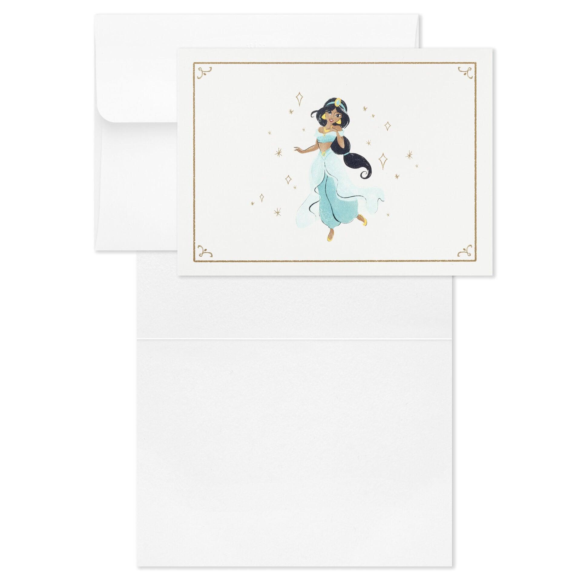 Hallmark  Disney Princess Assorted Boxed Blank Note Cards Multipack, Pack of 24