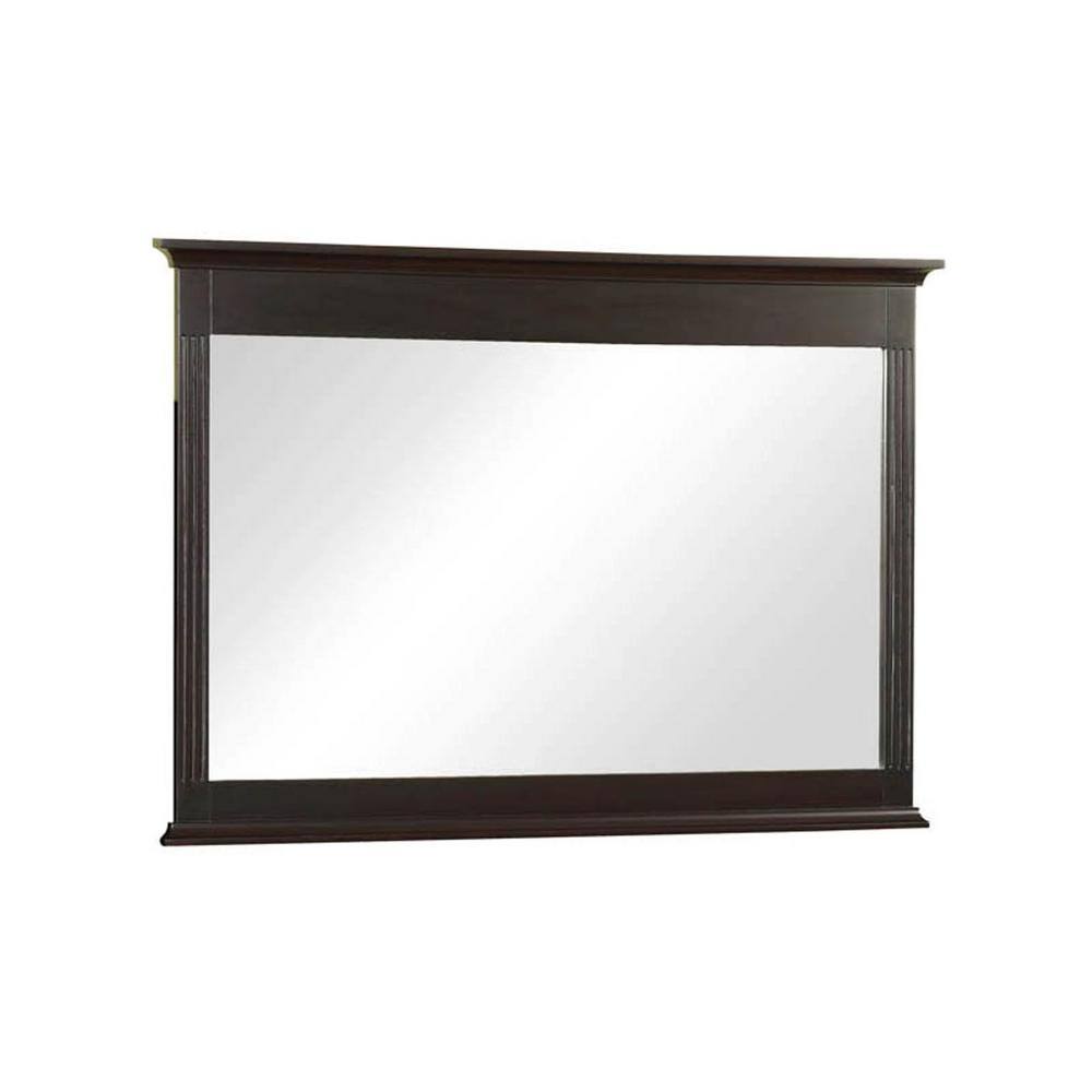 Home Decorators Collection 32 in. L x 46 in. W Framed Wall Mirror in Espresso H0830M