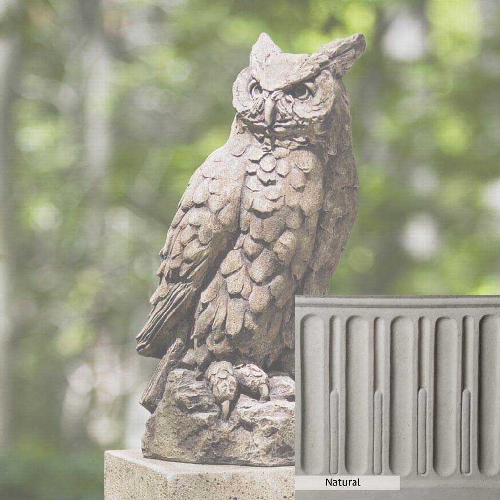 Campania International Large Horned Owl Statue