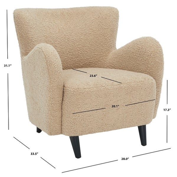 SAFAVIEH Couture Rayanne Mosern Wingback Chair - 28