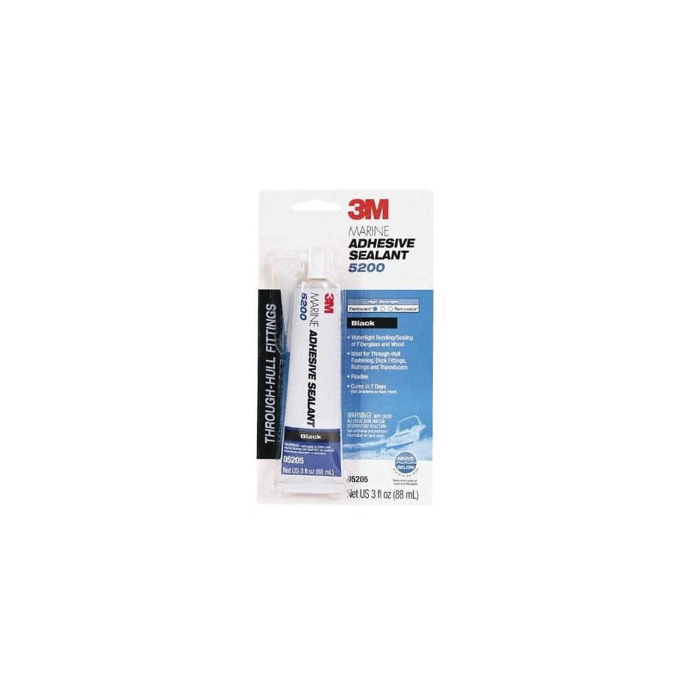 3M 3oz 5200 Series Black Marine Adhesive Sealant ;