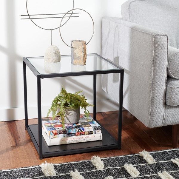 SAFAVIEH Ackley Square Lower Shelf Accent End Table - 19.7