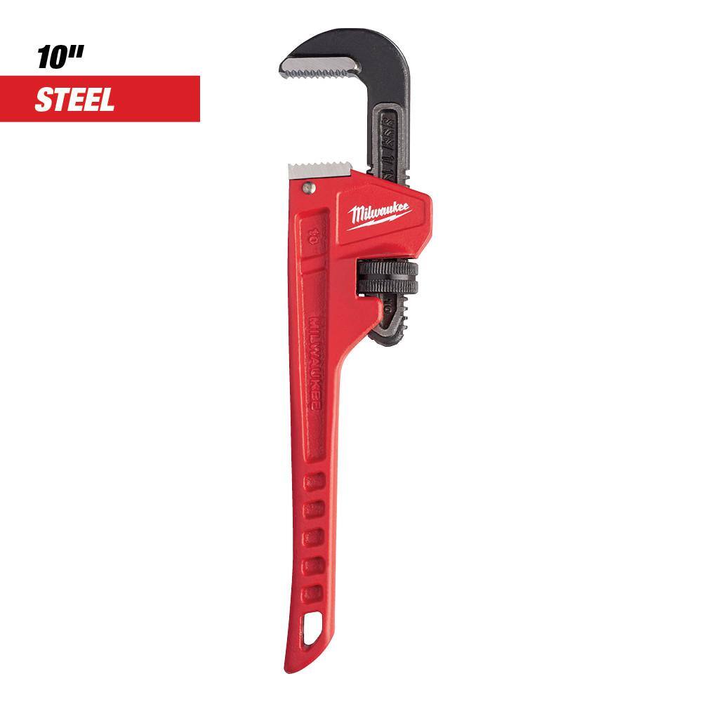 MW 10 in. Steel Pipe Wrench 48-22-7110