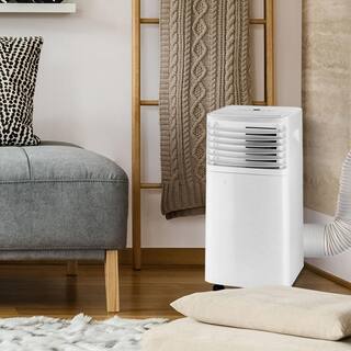 Arctic Wind 7500 BTU (5000 BTU DOE) Portable Air Conditioner with Wheels 200 sq. ft. LED Display Auto Restart 3-Speeds in White 2AP7500A