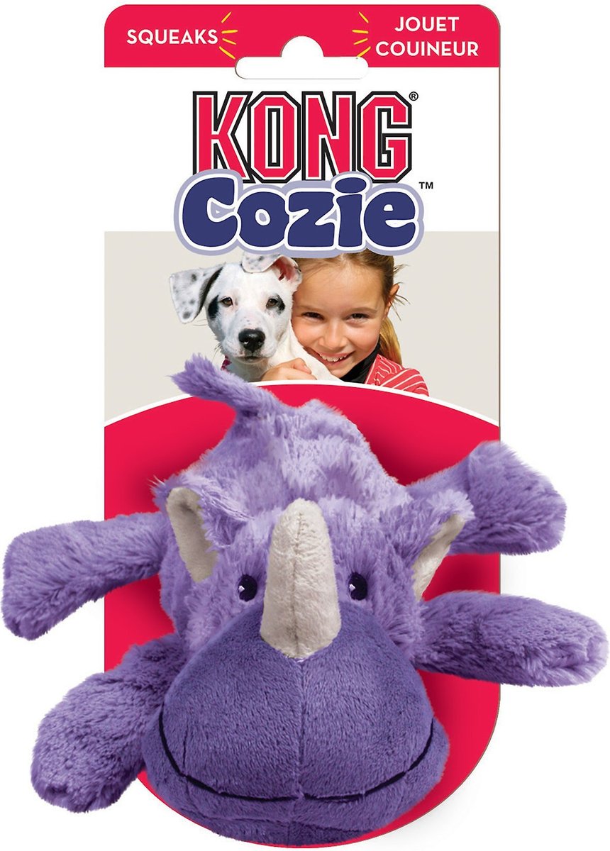 KONG Cozie Rosie the Rhino Dog Toy