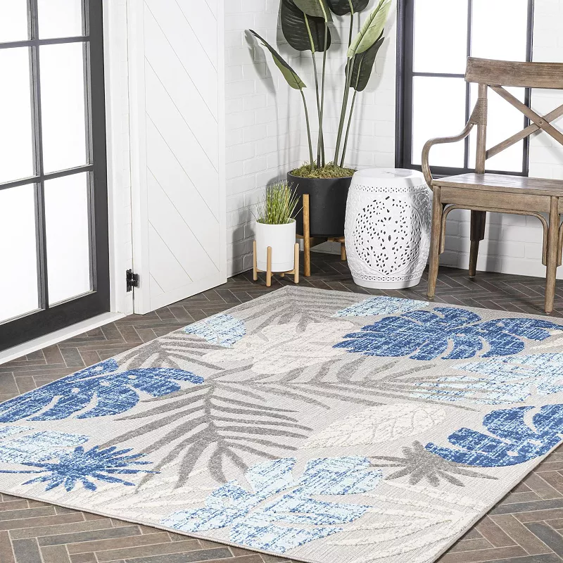 Monstera Tropical Leaf Rug