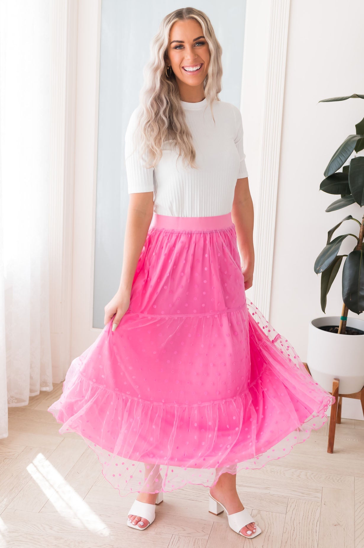 Twirling Beauty Modest Tulle Skirt