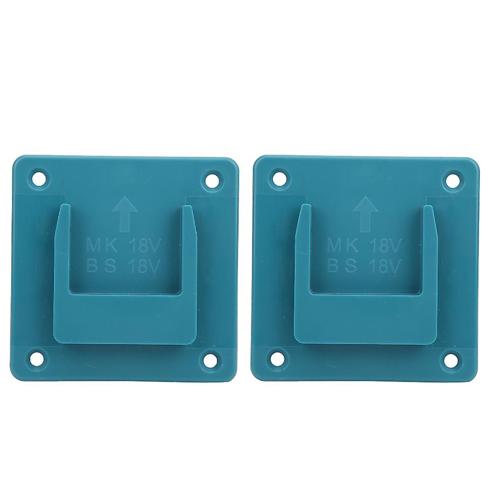 2pcs Machine Holder Wall Mount Storage Bracket Fixing Devices For Makita 18v Electric Toolcyan